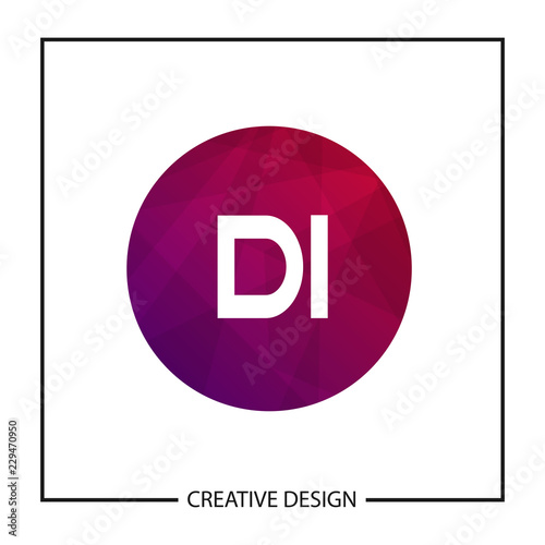 Initial Letter DI Logo Template Design