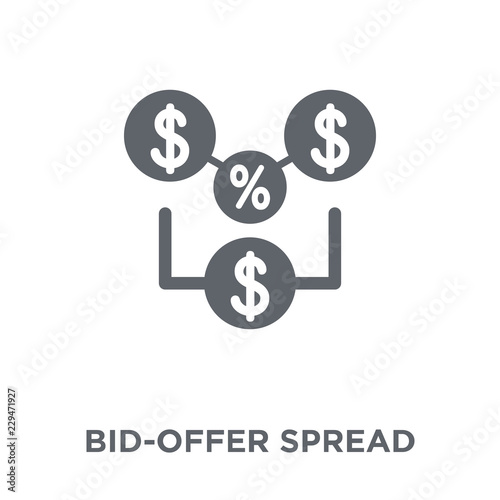 Bid-offer spread icon from Bid offer spread collection.