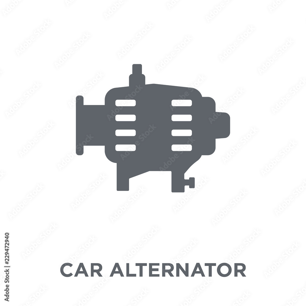 car alternator icon from Car parts collection. car alternator icon from Car parts collection.