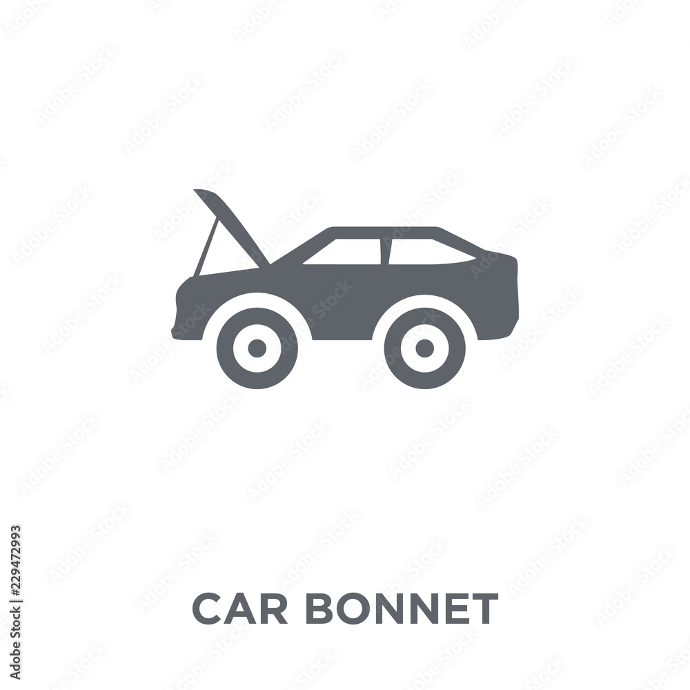 car bonnet icon from Car parts collection. car bonnet icon from Car parts collection.