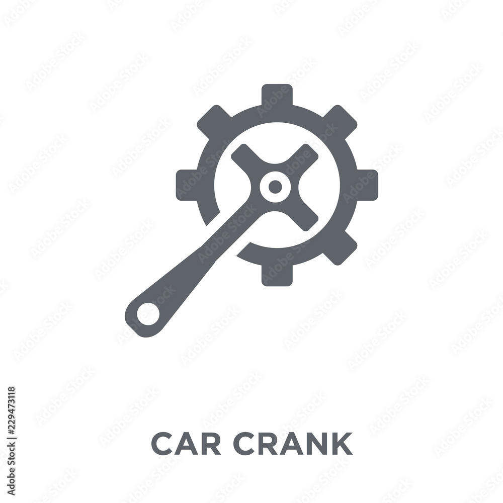 car crank icon from Car parts collection.