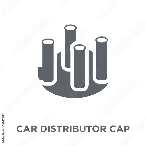 car distributor cap icon from Car parts collection.