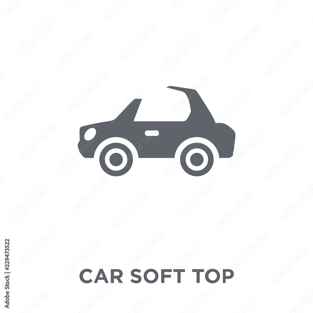 car soft top icon from Car parts collection.
