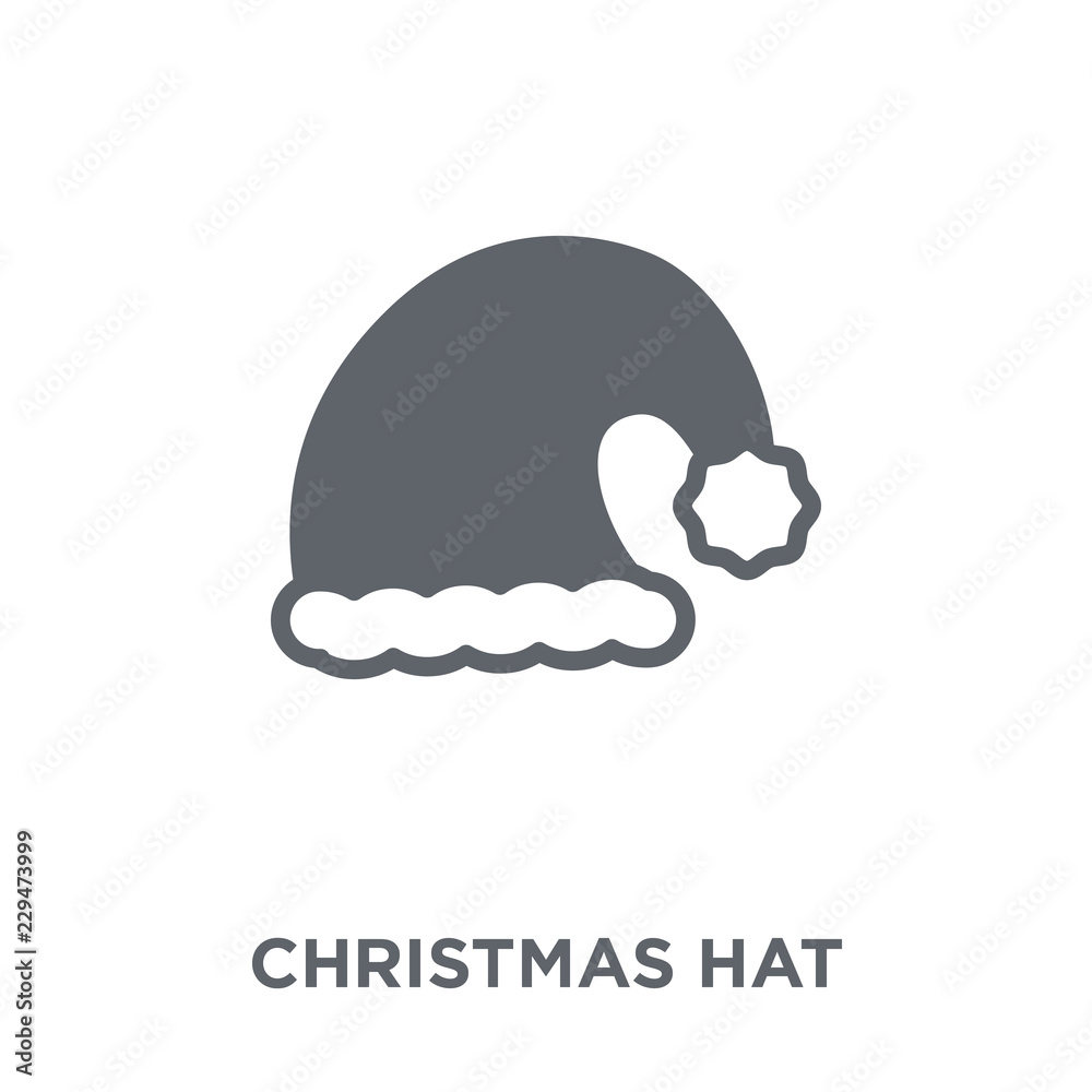 Christmas hat icon from Christmas collection. Christmas hat icon from Christmas collection.