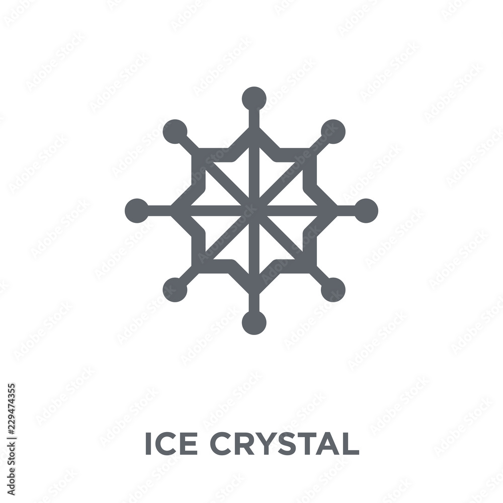 Ice crystal icon from Christmas collection. Ice crystal icon from Christmas collection.