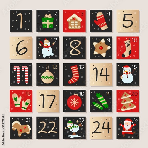 Christmas advent calendar,