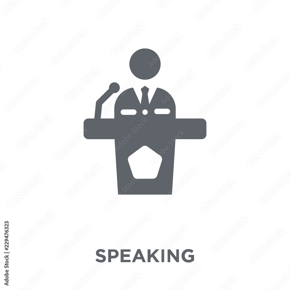 Speaking icon from Communication collection.