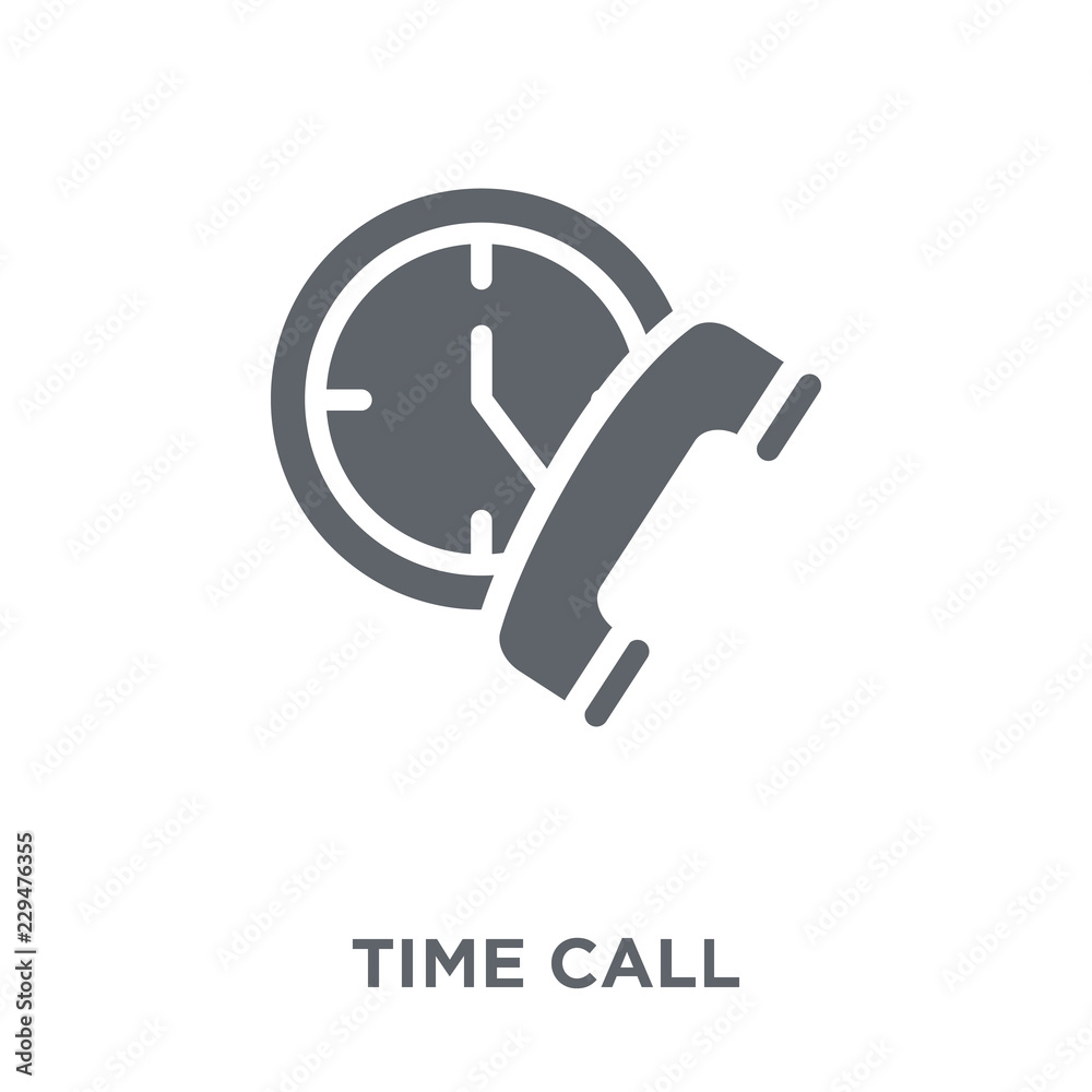 Time call icon from Communication collection. Time call icon from Communication collection.