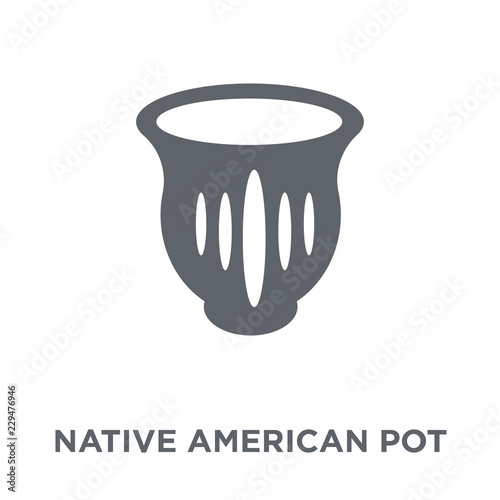 Native American Pot icon from American Indigenous Signals collection.