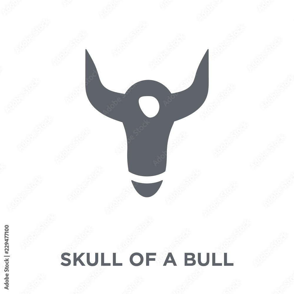 Skull of a Bull icon from American Indigenous Signals collection.