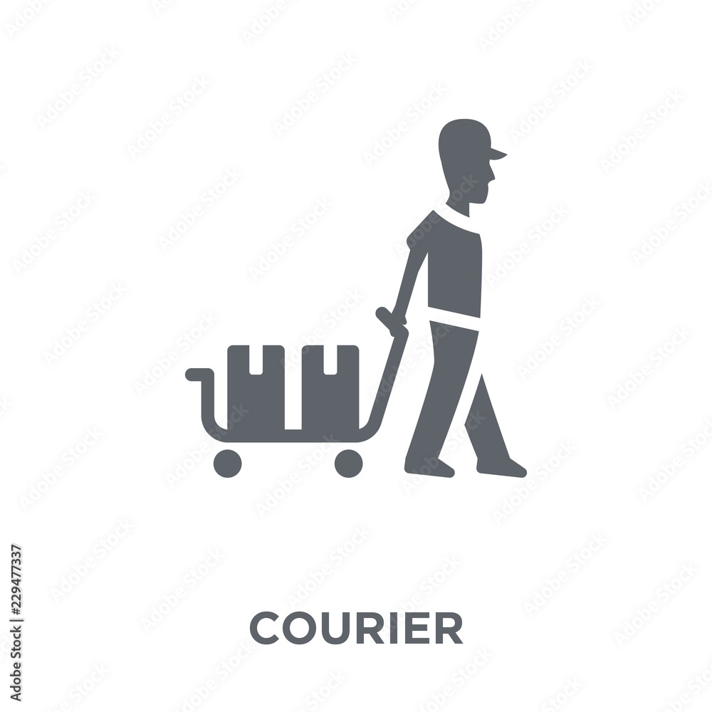 Courier icon from Delivery and logistic collection.