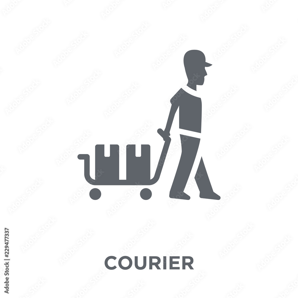 Courier icon from Delivery and logistic collection. Courier icon from Delivery and logistic collection.