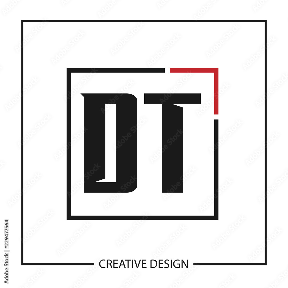 Initial Letter DT Logo Template Design Initial Letter DT Logo Template Design