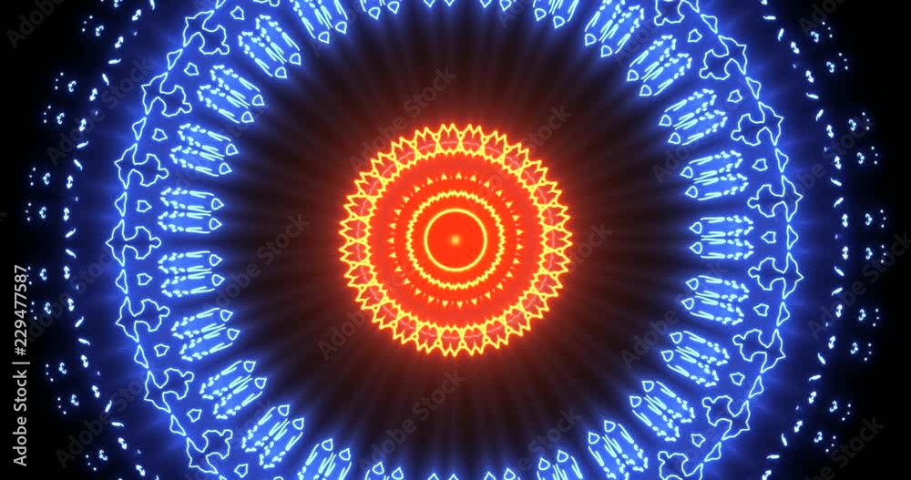 Beautiful organic shapes in bright neon blues and oranges. Unique background Beautiful organic shapes in bright neon blues and oranges. Unique background