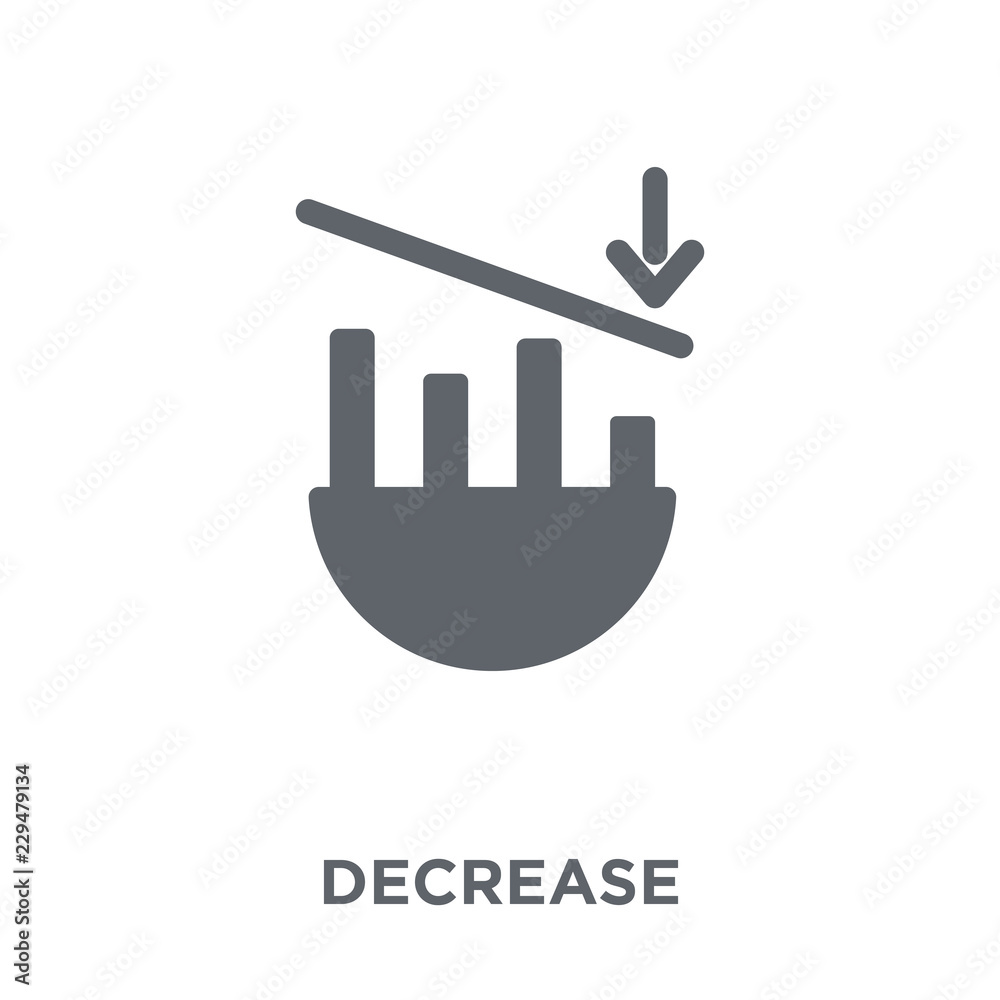 Fototapeta premium Decrease icon from Payment collection.