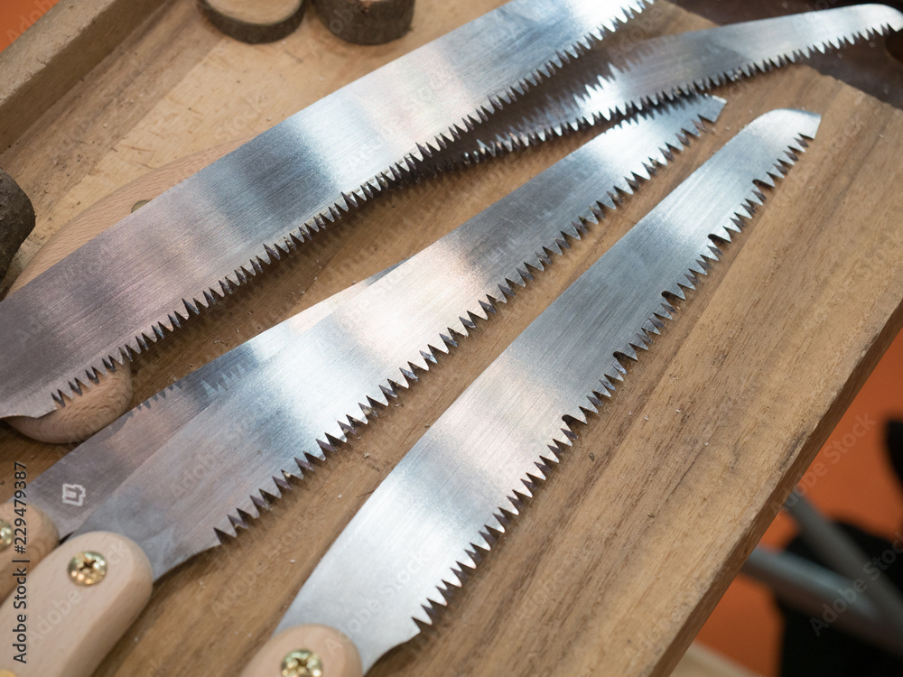 Obraz premium 剪定ノコギリ