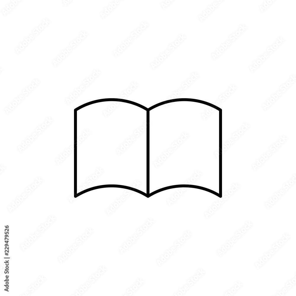 book icon. Element of simple web icon. Thin line icon for website design and development, app development. Premium icon book icon. Element of simple web icon. Thin line icon for website design and development, app development. Premium icon
