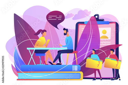 Job interview concept vector illustration.