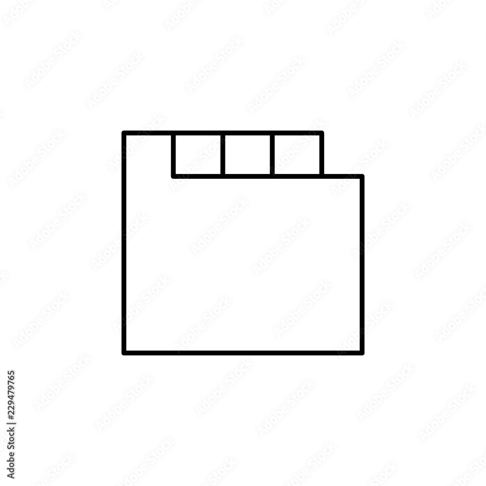 folder icon. Element of simple web icon. Thin line icon for website design and development, app development. Premium icon folder icon. Element of simple web icon. Thin line icon for website design and development, app development. Premium icon