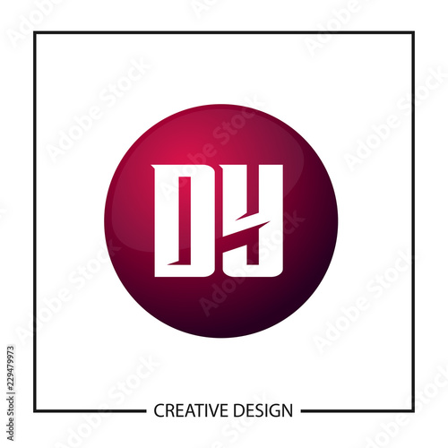 Initial Letter DY Logo Template Design © Scooby