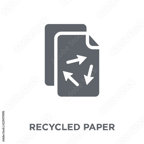 Recycled Paper icon from Ecology collection.