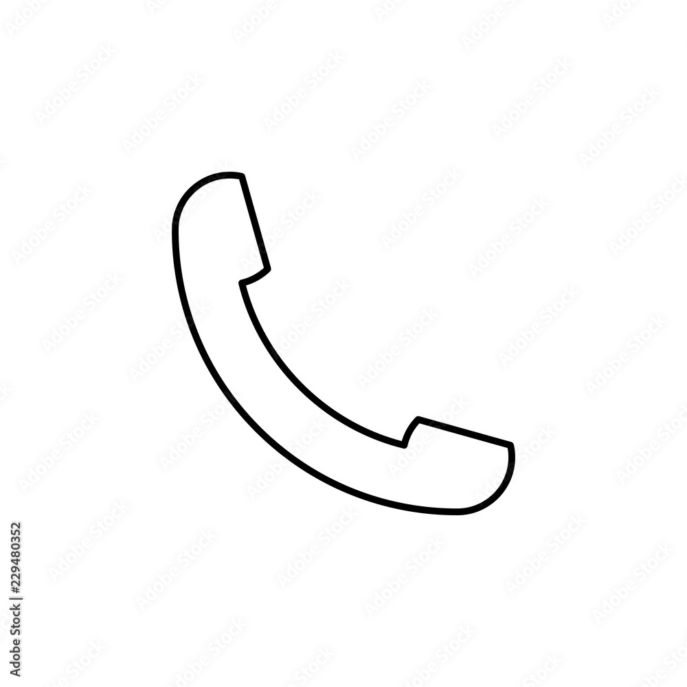 telephone icon. Element of simple web icon. Thin line icon for website design and development, app development. Premium icon telephone icon. Element of simple web icon. Thin line icon for website design and development, app development. Premium icon