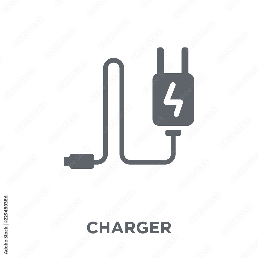 Charger icon from Electronic devices collection. Charger icon from Electronic devices collection.