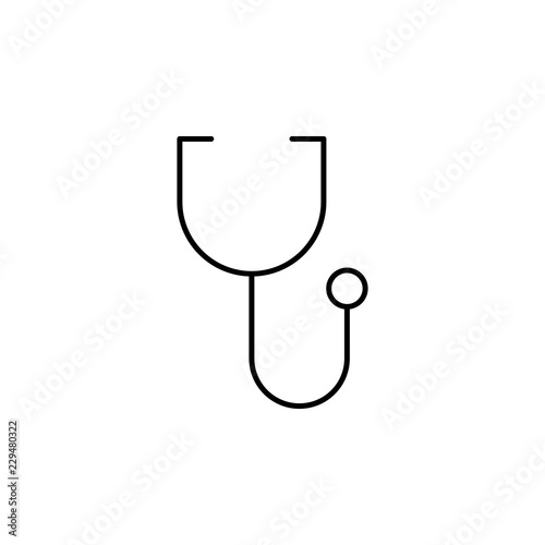 stethoscope icon. Element of simple web icon. Thin line icon for website design and development, app development. Premium icon