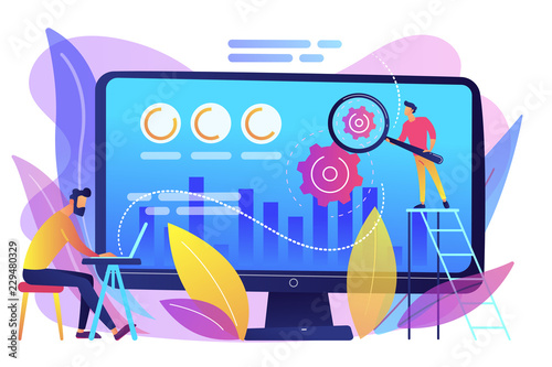 Conversion rate optimization concept vector illustration.