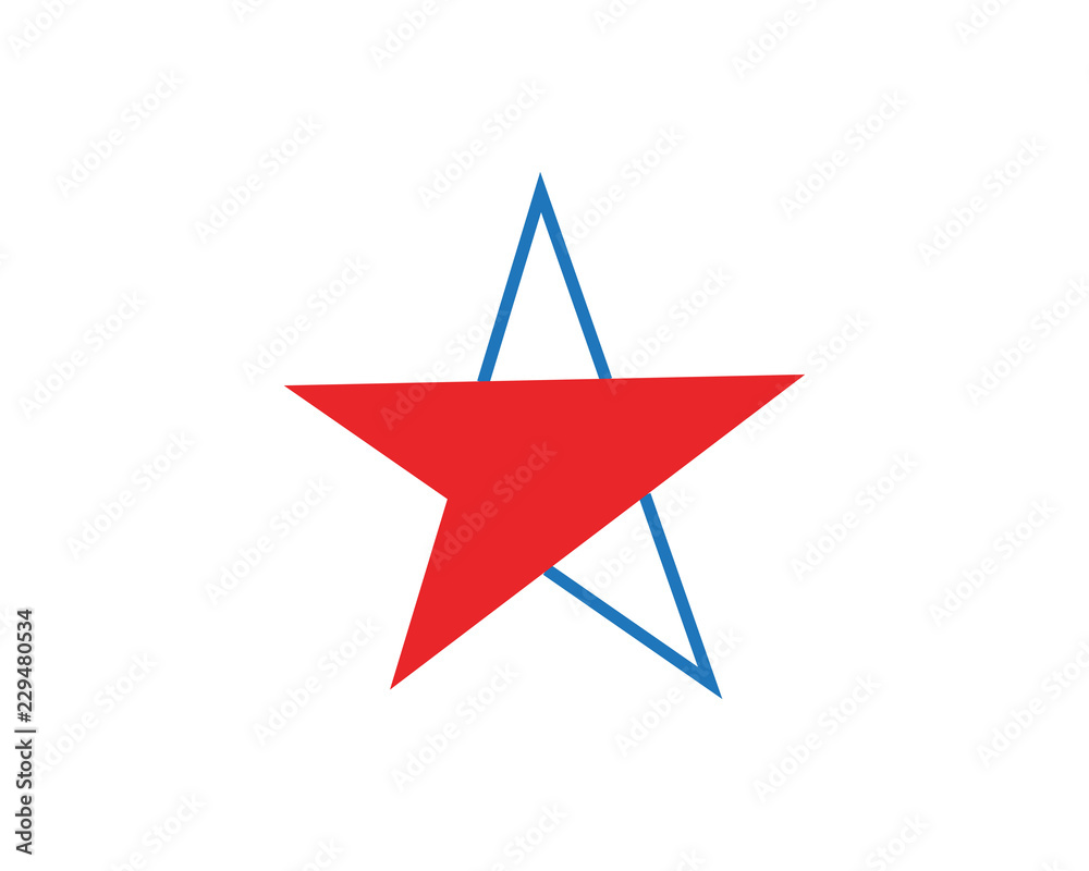Star logo template vector icon illustration Star logo template vector icon illustration