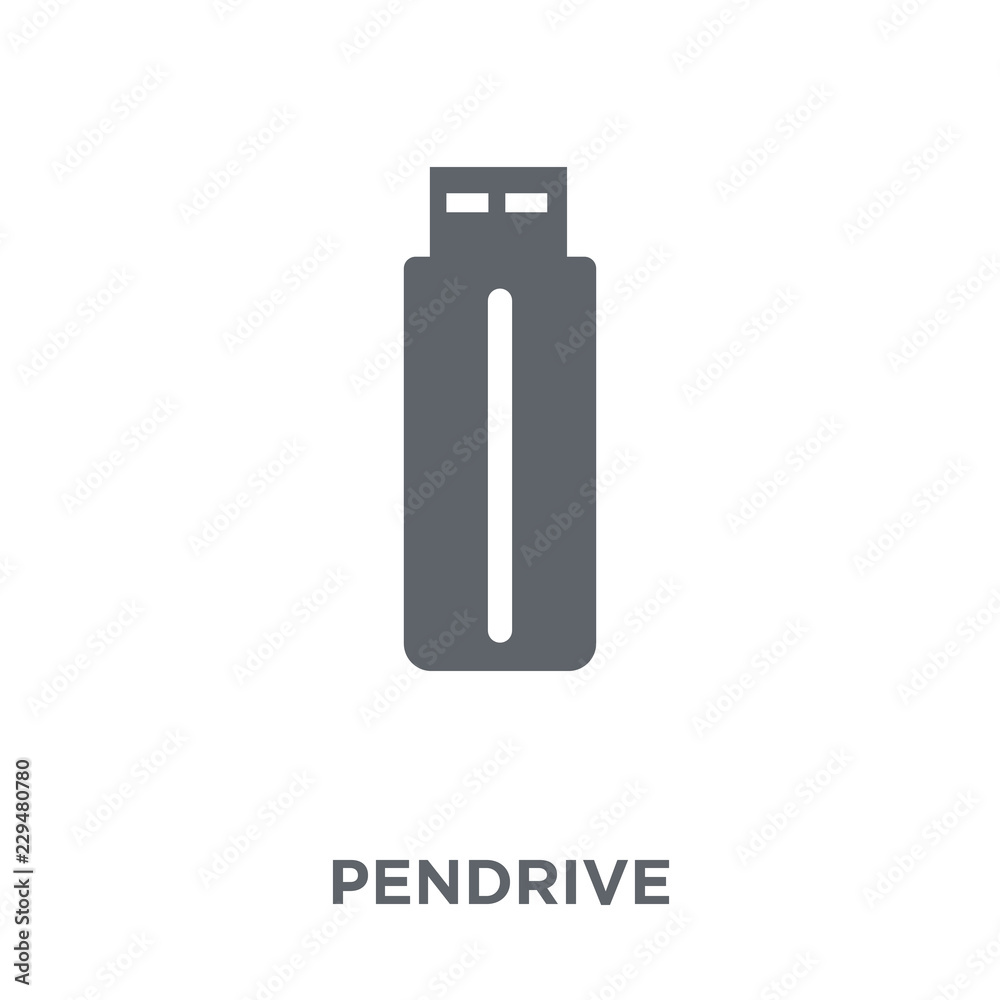 Pendrive icon from Electronic devices collection. Pendrive icon from Electronic devices collection.