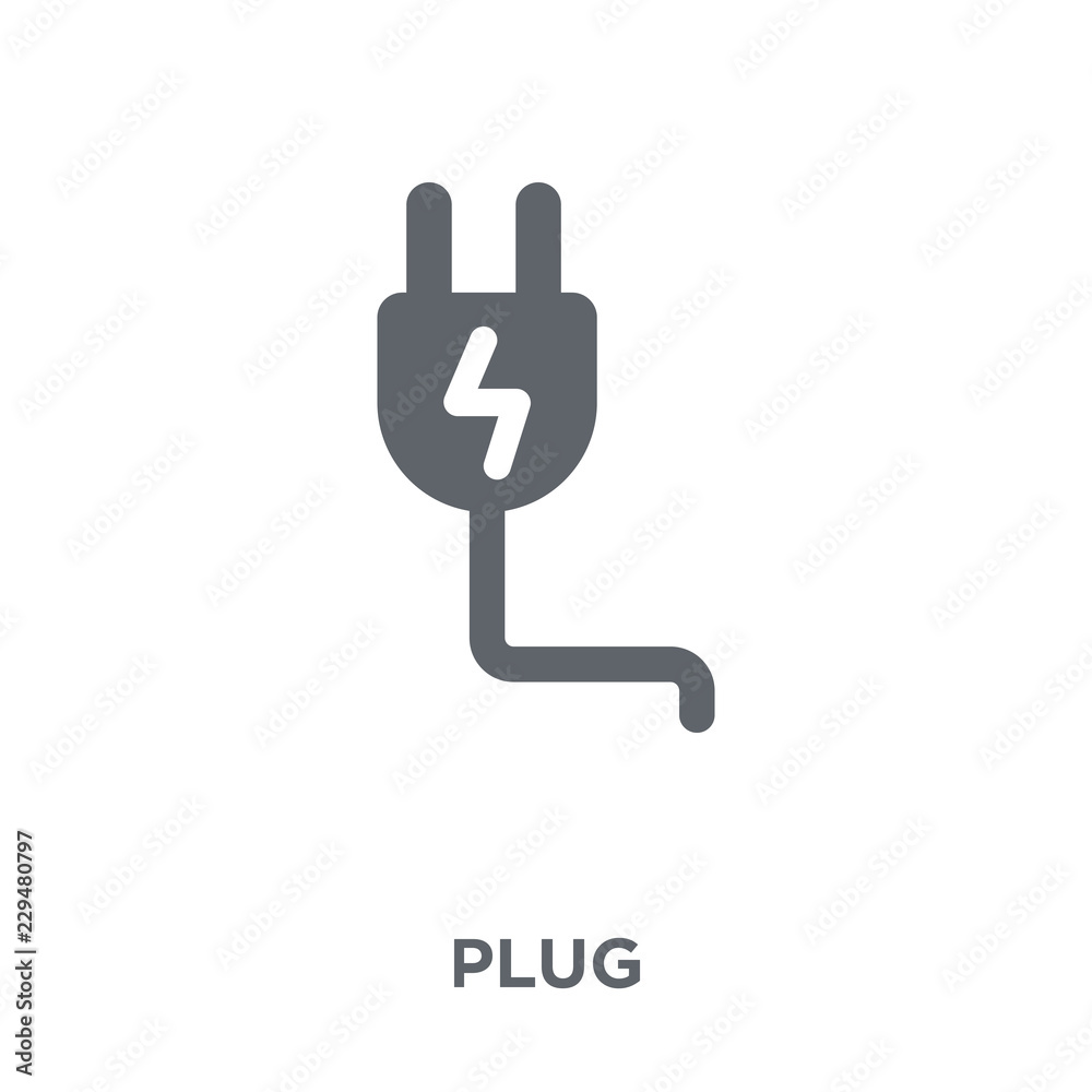 Plug icon from Electronic devices collection. Plug icon from Electronic devices collection.