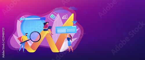 Digital marketing concept banner header.