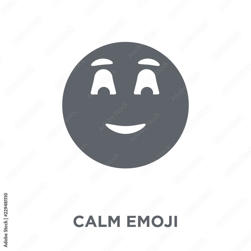 Calm emoji icon from Emoji collection. Calm emoji icon from Emoji collection.