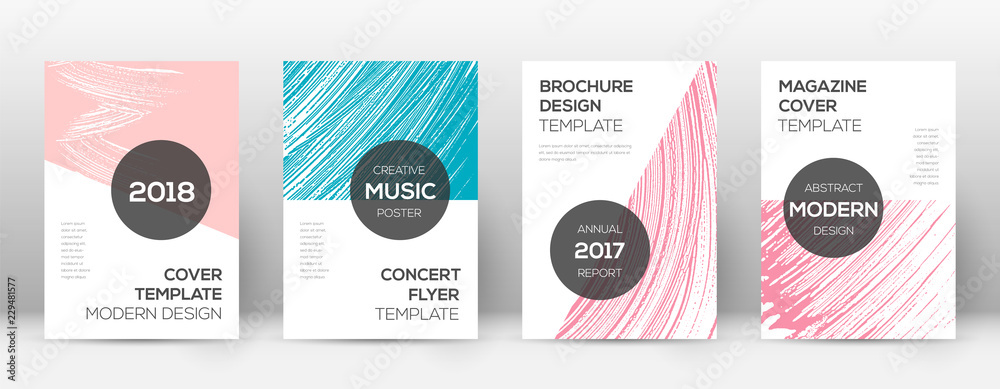 Cover page design template. Modern brochure layout - obrazy, fototapety, plakaty 