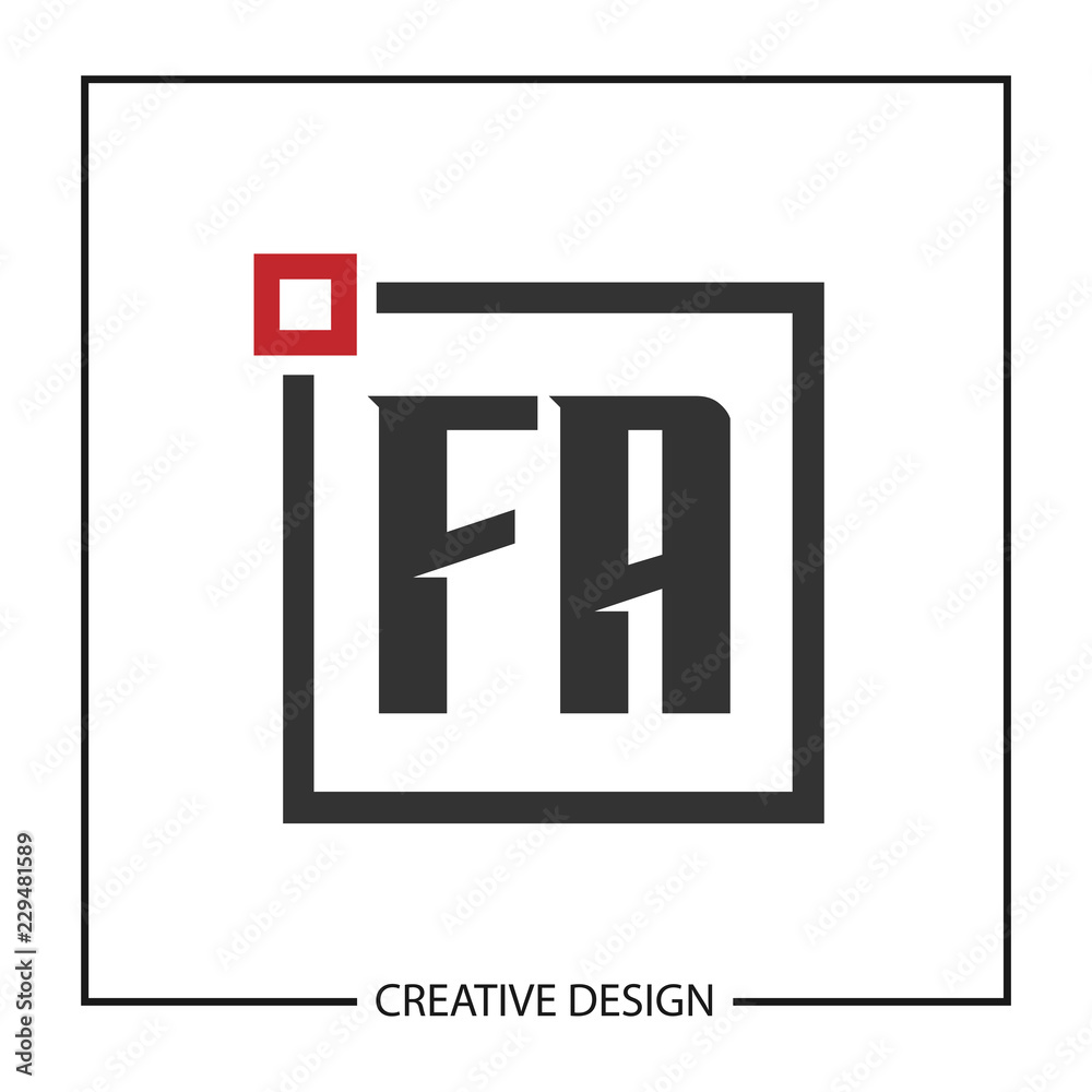 Initial Letter FA Logo Template Design Initial Letter FA Logo Template Design