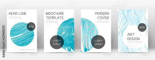 Cover page design template. Trendy brochure layout