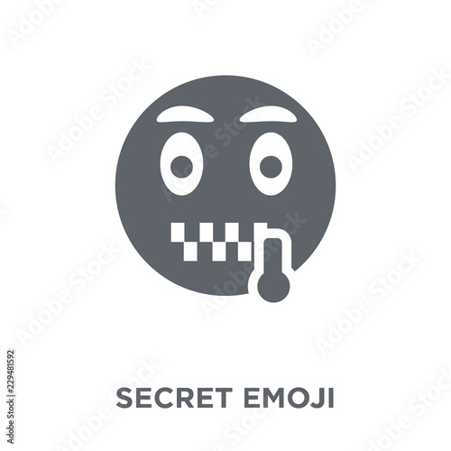 Secret emoji icon from Emoji collection.