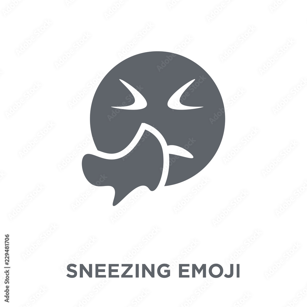 Sneezing emoji icon from Emoji collection.