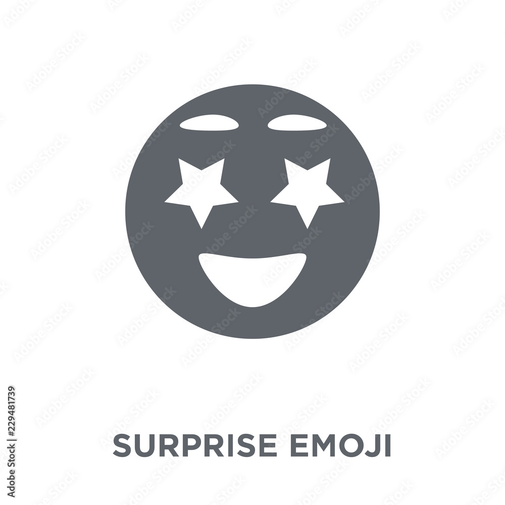 Surprise emoji icon from Emoji collection. Surprise emoji icon from Emoji collection.
