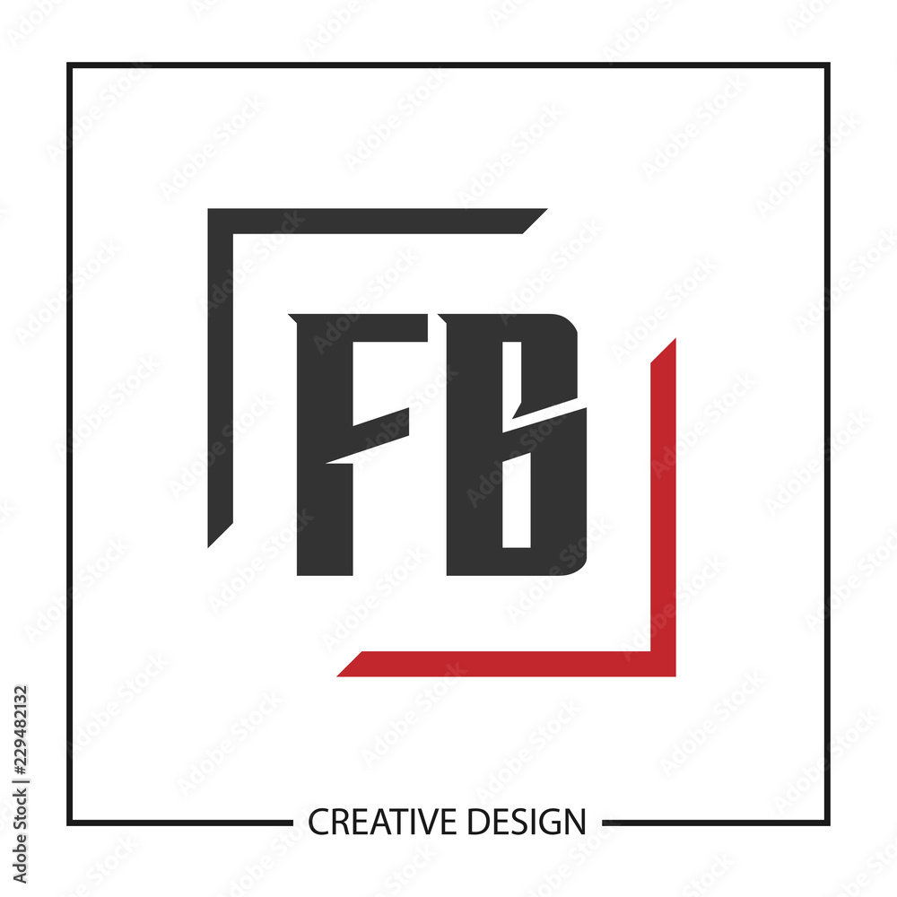 Initial Letter FB Logo Template Design Initial Letter FB Logo Template Design