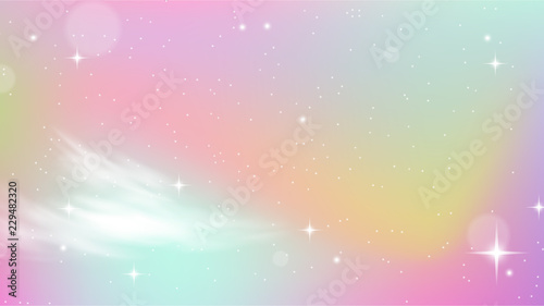 Unicorn Sky Colorful Gradient