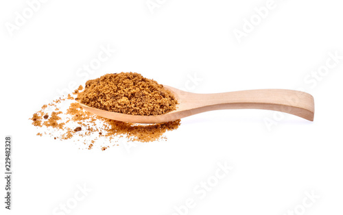 brown sugar isolated on white background