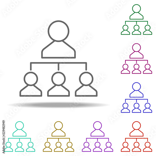 leader workers icon. Elements of business in multi color style icons. Simple icon for websites, web design, mobile app, info graphics