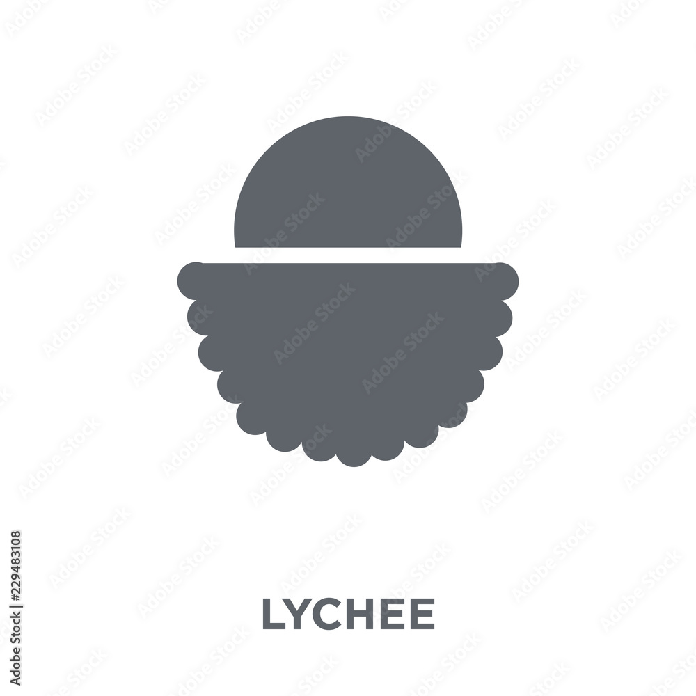 Fototapeta premium Lychee icon from Fruit and vegetables collection.