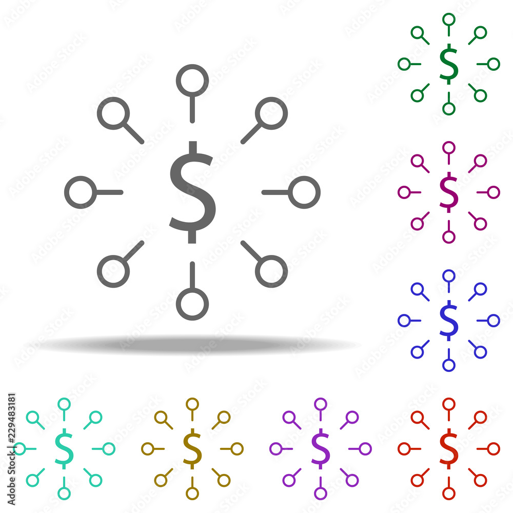 dollar symbol icon. Elements of business in multi color style icons. Simple icon for websites, web design, mobile app, info graphics dollar symbol icon. Elements of business in multi color style icons. Simple icon for websites, web design, mobile app, info graphics