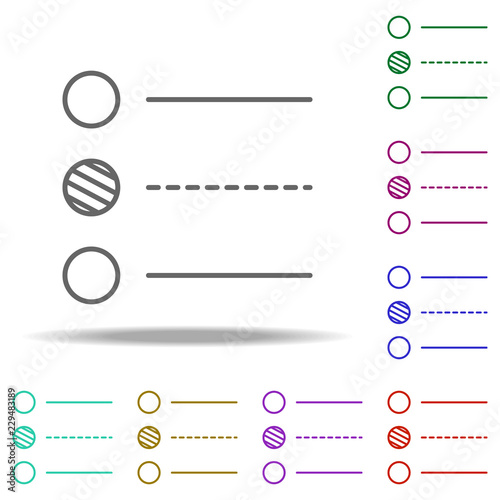 list icon. Elements of business in multi color style icons. Simple icon for websites, web design, mobile app, info graphics