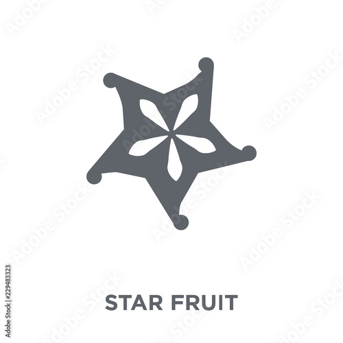 Star fruit icon from Fruit and vegetables collection.