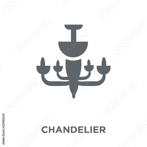 Chandelier icon from Furniture and household collection.