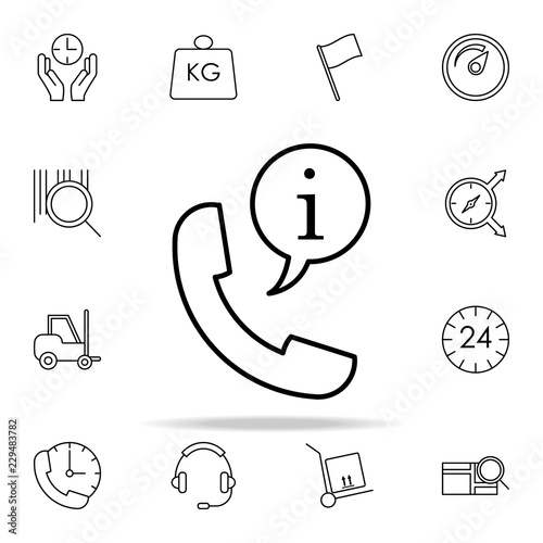 information handset icon. logistics icons universal set for web and mobile